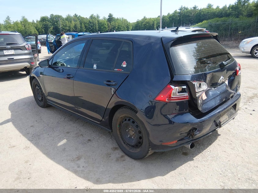 2017 Volkswagen Golf gti VIN 3VW4T7AUXHM047464 IAAI salvage auction — REAR END, Salvage (Maine), sold $4,525 on 2026-09-01 (photo 3)