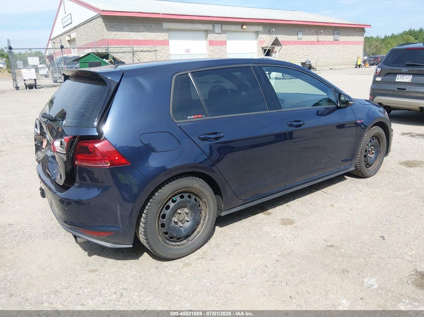 2017 Volkswagen Golf gti VIN 3VW4T7AUXHM047464 IAAI salvage auction — REAR END, Salvage (Maine), sold $4,525 on 2026-09-01 (photo 4)
