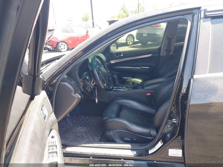 2013 Infiniti G VIN JN1CV6AP6DM714391 IAAI salvage auction — RIGHT FRONT, Salvage Title, sold $1,100 on 2026-08-02 (photo 5)