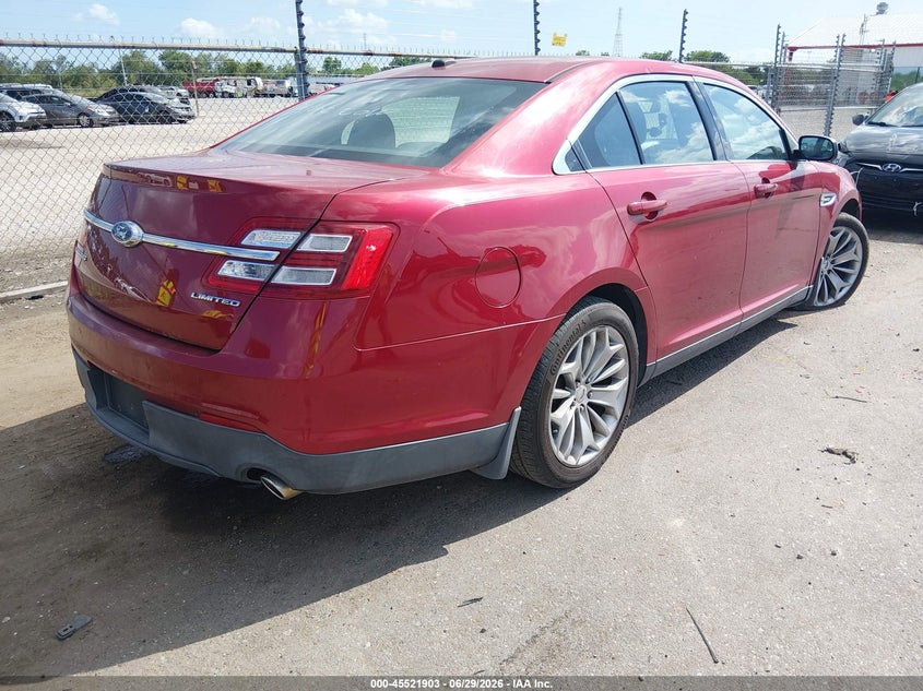 2013 Ford Taurus VIN 1FAHP2F81DG102210 IAAI salvage auction — UNKNOWN, Clear (Texas), sold $1,300 on 2026-08-03 (photo 4)