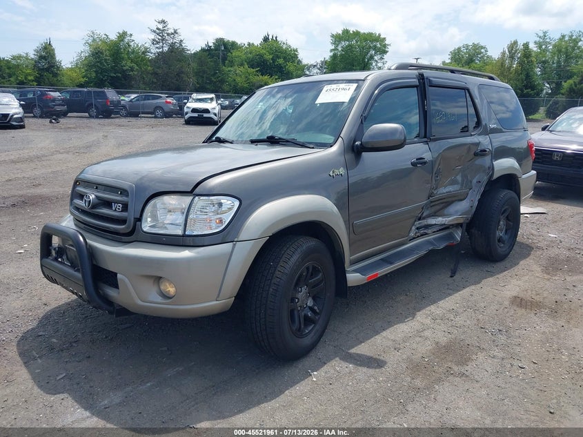 2004 Toyota Sequoia VIN 5TDBT44A44S210890 IAAI salvage auction — SIDE, Clear (Virginia), sold $850 on 2026-07-31 (photo 2)