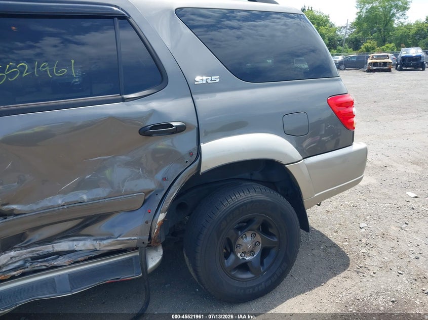 2004 Toyota Sequoia VIN 5TDBT44A44S210890 IAAI salvage auction — SIDE, Clear (Virginia), sold $850 on 2026-07-31 (photo 6)