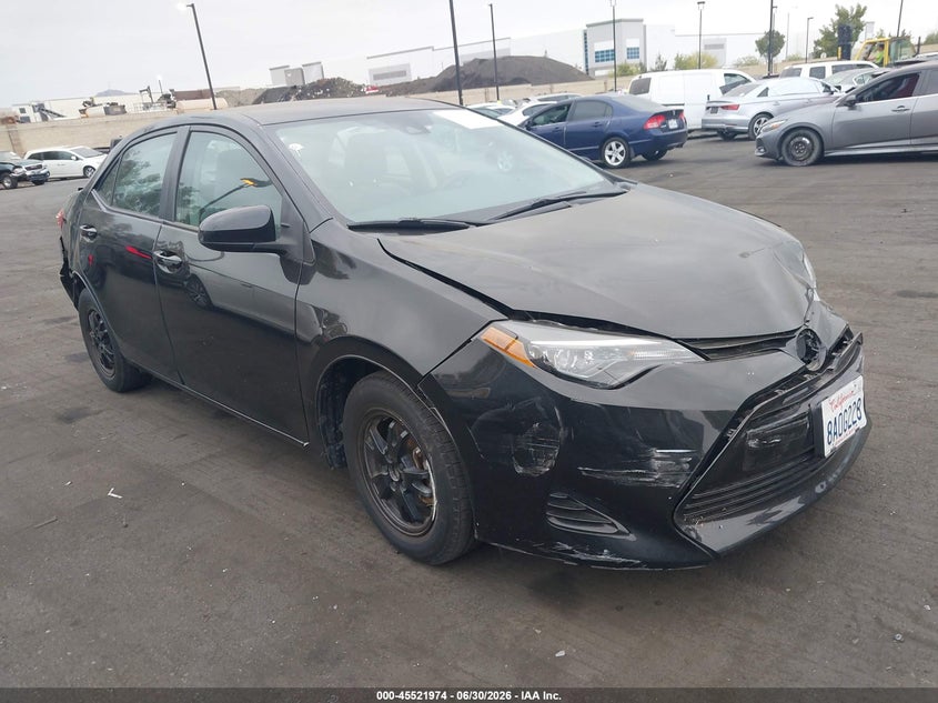 2017 Toyota Corolla VIN 5YFBURHE6HP662023 IAAI salvage auction — FRONT & REAR, Salvage Certificate (California), sold $2,600 on 2026-07-24 (photo 1)