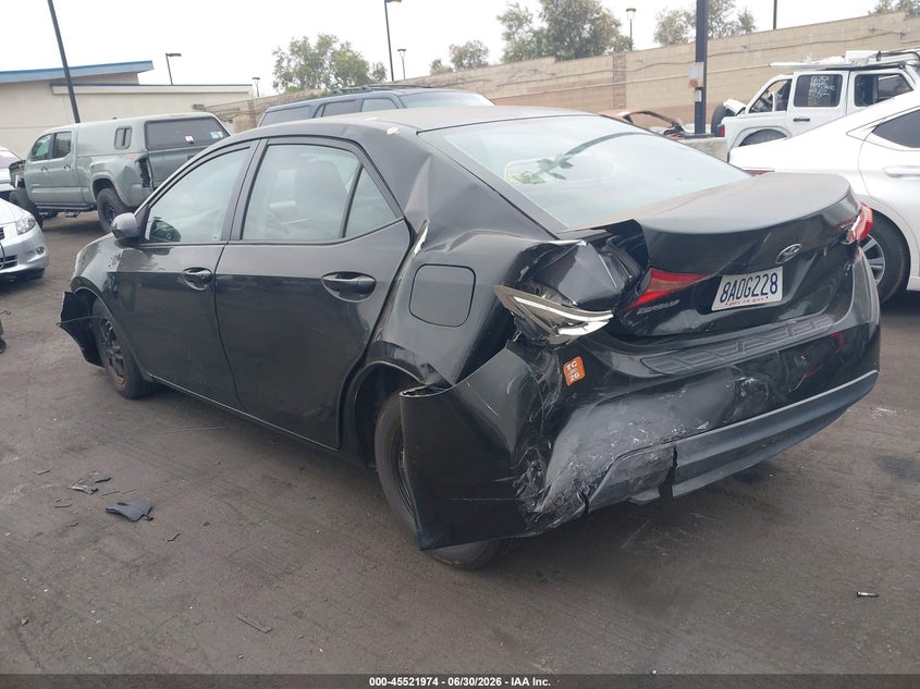 2017 Toyota Corolla VIN 5YFBURHE6HP662023 IAAI salvage auction — FRONT & REAR, Salvage Certificate (California), sold $2,600 on 2026-07-24 (photo 3)