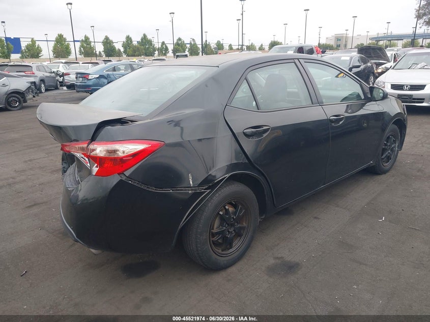 2017 Toyota Corolla VIN 5YFBURHE6HP662023 IAAI salvage auction — FRONT & REAR, Salvage Certificate (California), sold $2,600 on 2026-07-24 (photo 4)