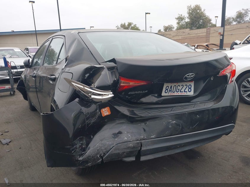 2017 Toyota Corolla VIN 5YFBURHE6HP662023 IAAI salvage auction — FRONT & REAR, Salvage Certificate (California), sold $2,600 on 2026-07-24 (photo 6)