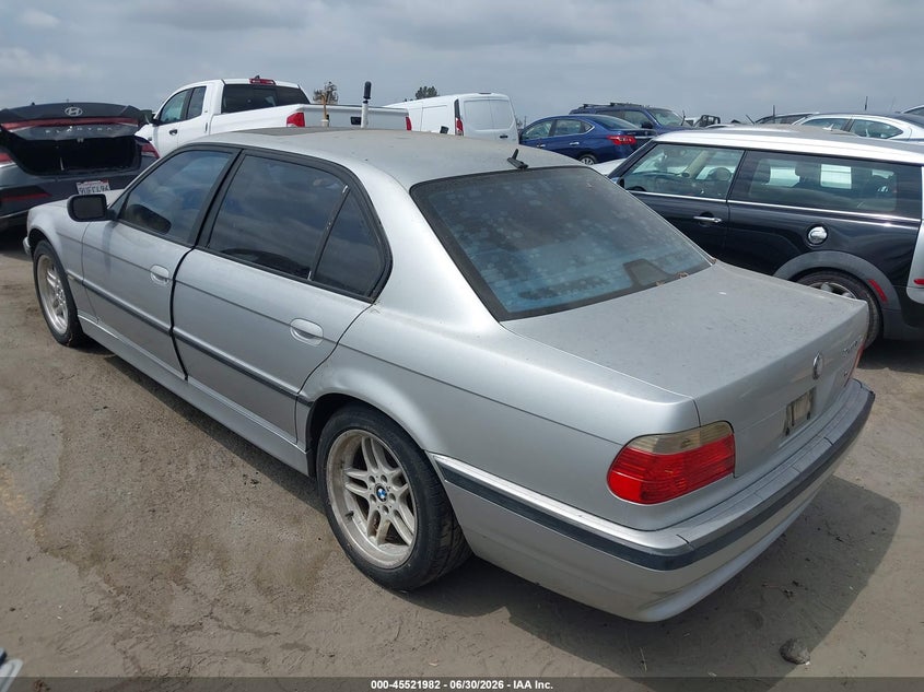 2001 BMW 7 series VIN WBAGH83471DP22884 IAAI salvage auction — NORMAL WEAR, Clear - Dealer Only (California), sold $375 on 2026-07-08 (photo 3)