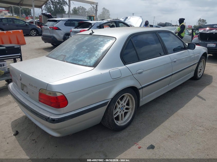 2001 BMW 7 series VIN WBAGH83471DP22884 IAAI salvage auction — NORMAL WEAR, Clear - Dealer Only (California), sold $375 on 2026-07-08 (photo 4)