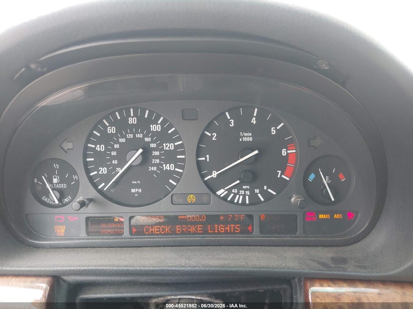 2001 BMW 7 series VIN WBAGH83471DP22884 IAAI salvage auction — NORMAL WEAR, Clear - Dealer Only (California), sold $375 on 2026-07-08 (photo 7)