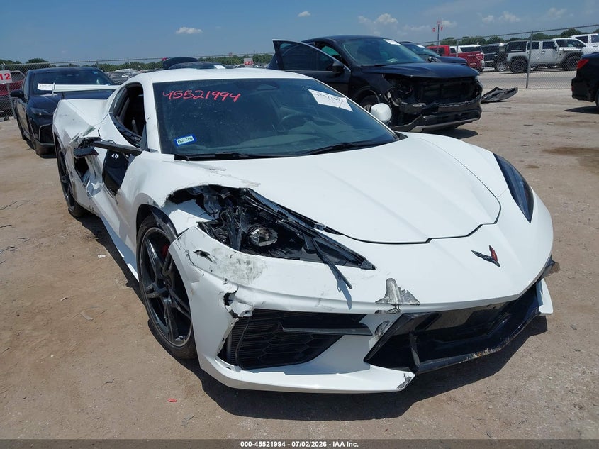 2024 Chevrolet Corvette stingray VIN 1G1YA2D44R5110843 IAAI salvage auction — FRONT END, Original (Texas), sold $36,050 on 2026-09-14 (photo 1)
