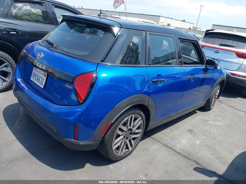 2025 Mini Hard top VIN WMW53GD09S2W35903 IAAI salvage auction — RIGHT FRONT, Salvage Certificate (California), sold $9,700 on 2026-07-11 (photo 4)
