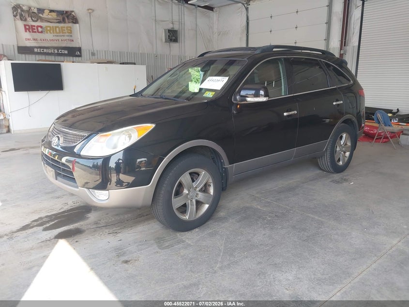 2010 Hyundai Veracruz VIN KM8NUDCC6AU129020 IAAI salvage auction — NORMAL WEAR, Clear (New Jersey), sold $2,400 on 2026-07-08 (photo 2)