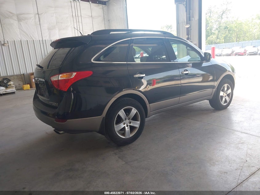 2010 Hyundai Veracruz VIN KM8NUDCC6AU129020 IAAI salvage auction — NORMAL WEAR, Clear (New Jersey), sold $2,400 on 2026-07-08 (photo 4)