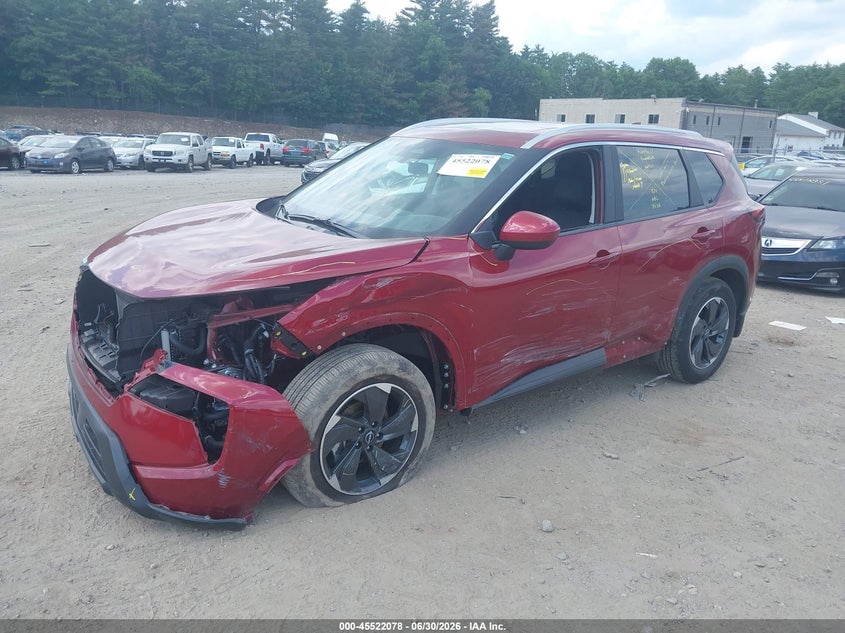 2025 Nissan Rogue VIN 5N1BT3BB1SC676387 IAAI salvage auction — FRONT END, Wait Title, sold $8,600 on 2026-08-21 (photo 2)