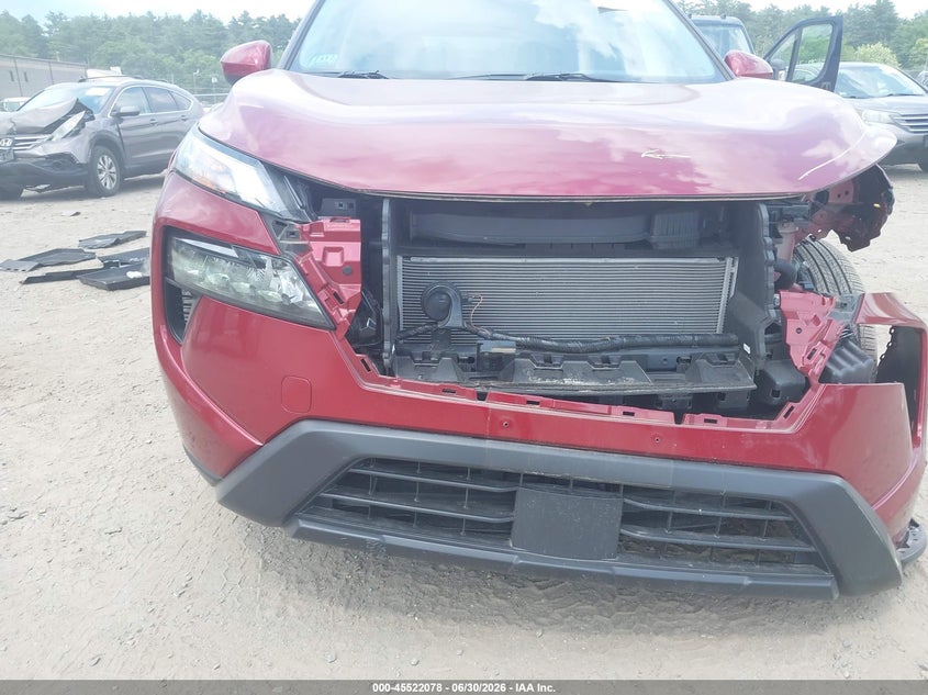 2025 Nissan Rogue VIN 5N1BT3BB1SC676387 IAAI salvage auction — FRONT END, Wait Title, sold $8,600 on 2026-08-21 (photo 6)