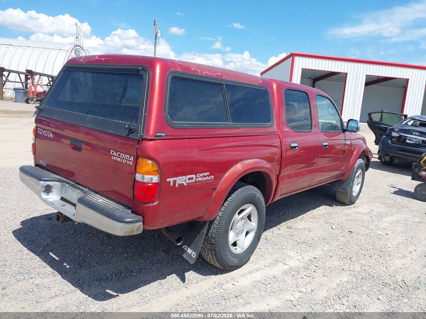 2001 Toyota Tacoma VIN 5TEHN72N91Z778059 IAAI salvage auction — FRONT END, Clear (Montana), sold $4,950 on 2026-08-02 (photo 4)