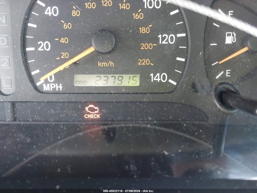 1999 Toyota Avalon VIN 4T1BF18B5XU339497 IAAI salvage auction — NORMAL WEAR, Clear (Mississippi), sold $400 on 2026-07-09 (photo 7)