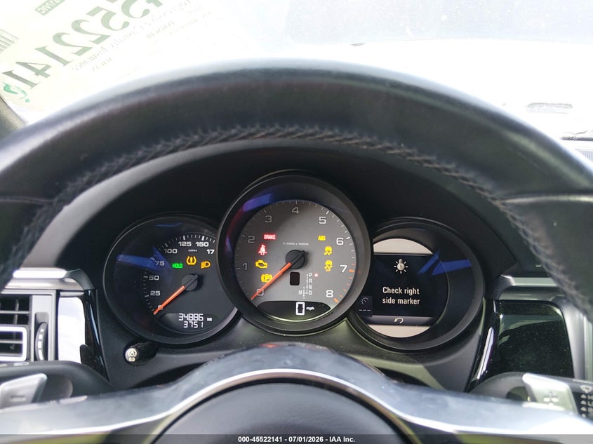 2019 Porsche Macan VIN WP1AB2A54KLB30447 IAAI salvage auction — FRONT END, Rebuildable (Florida), sold $14,600 on 2026-07-30 (photo 7)