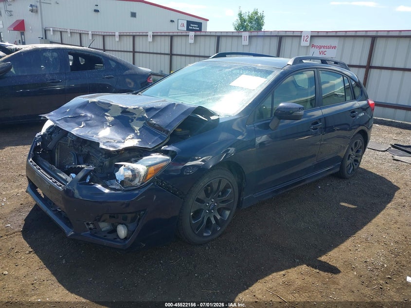 2015 Subaru Impreza VIN JF1GPAW61FH205211 IAAI salvage auction — FRONT END, Bill Of Sale (Washington), sold $1,300 on 2026-07-28 (photo 2)