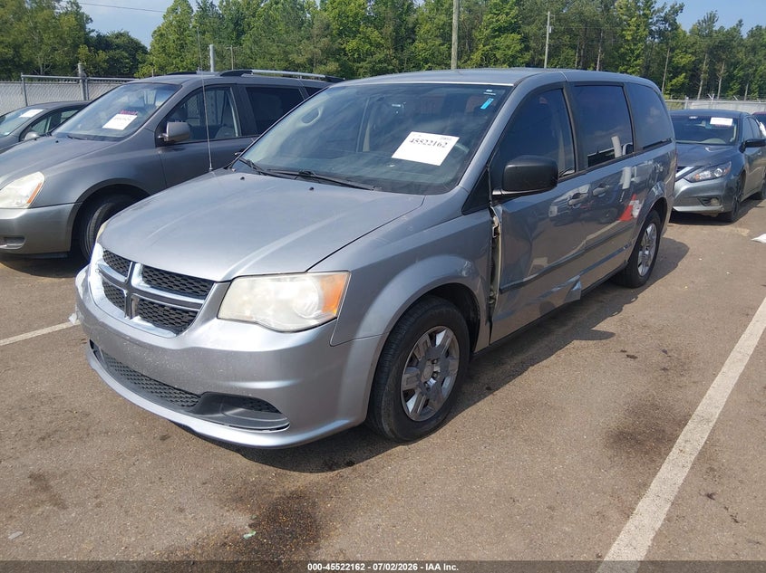 2013 Dodge Caravan VIN 2C4RDGBG7DR664158 IAAI salvage auction — NORMAL WEAR, Clear (Mississippi), sold $400 on 2026-07-09 (photo 2)