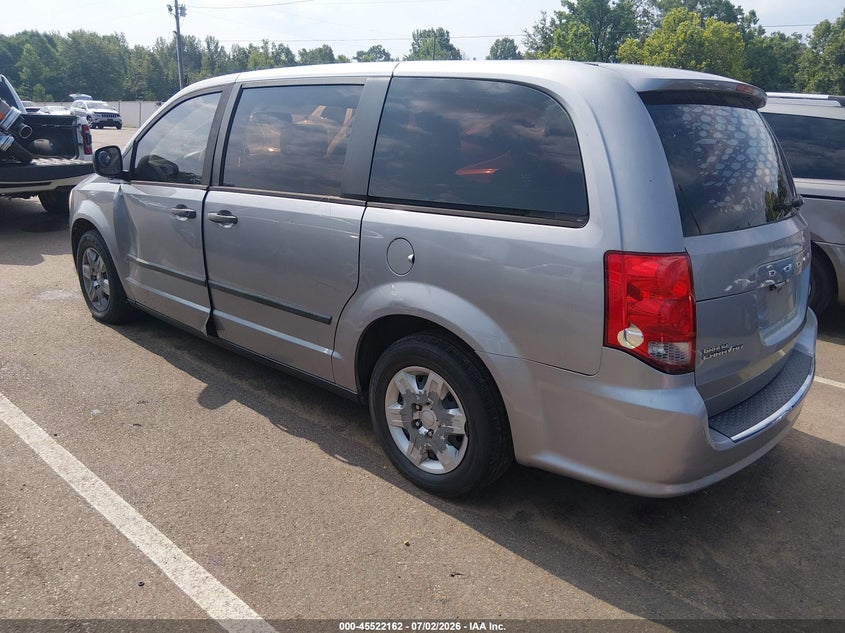 2013 Dodge Caravan VIN 2C4RDGBG7DR664158 IAAI salvage auction — NORMAL WEAR, Clear (Mississippi), sold $400 on 2026-07-09 (photo 3)