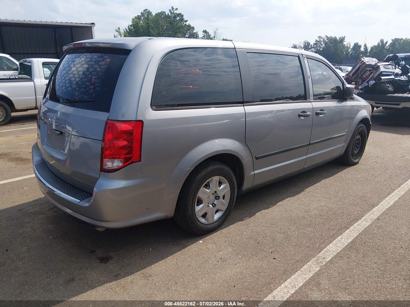 2013 Dodge Caravan VIN 2C4RDGBG7DR664158 IAAI salvage auction — NORMAL WEAR, Clear (Mississippi), sold $400 on 2026-07-09 (photo 4)