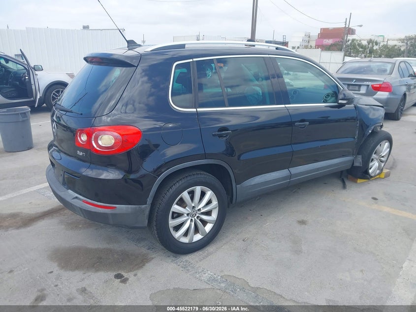 2011 Volkswagen Tiguan VIN WVGAV7AX2BW545445 IAAI salvage auction — RIGHT FRONT, Salvage (California), sold $700 on 2026-07-22 (photo 4)