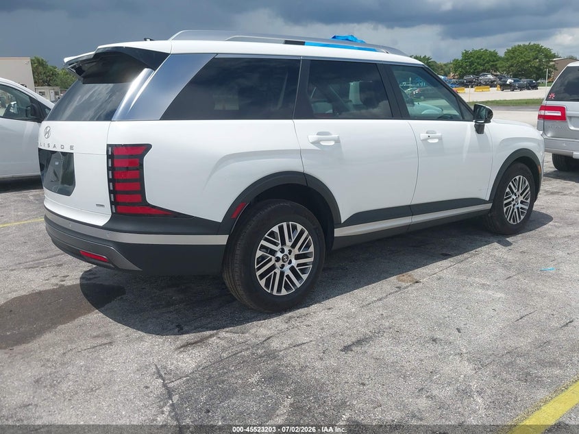 2026 Hyundai Palisade VIN KM8RLES29TU112718 IAAI salvage auction — SIDE, Clear (Florida), sold $18,100 on 2026-07-12 (photo 4)