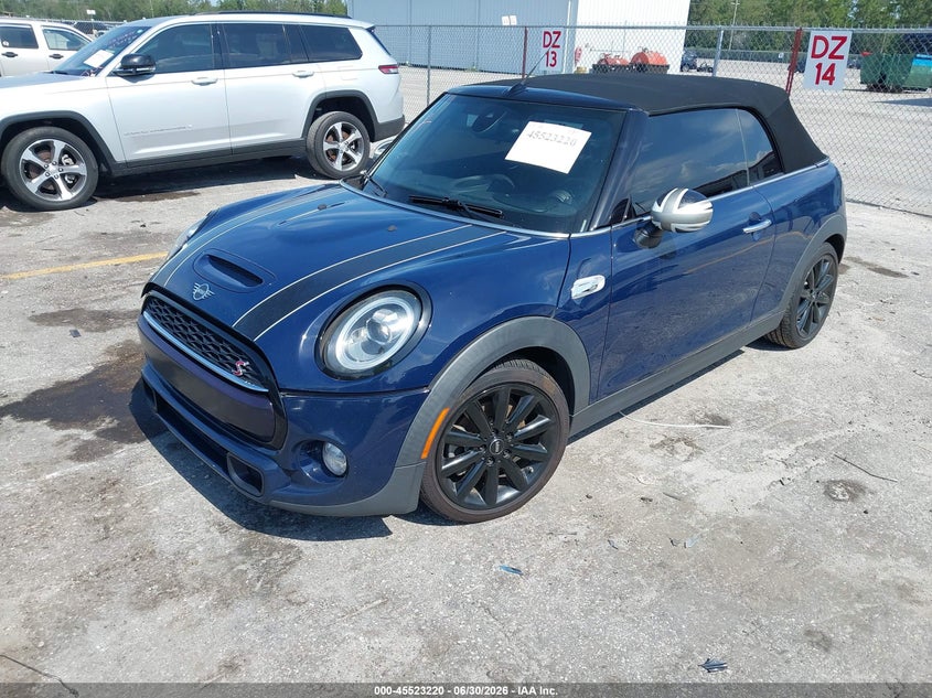 2019 Mini Convertible VIN WMWWG9C52K3E39977 IAAI salvage auction — NORMAL WEAR, Clear (Florida), sold $3,025 on 2026-07-29 (photo 2)