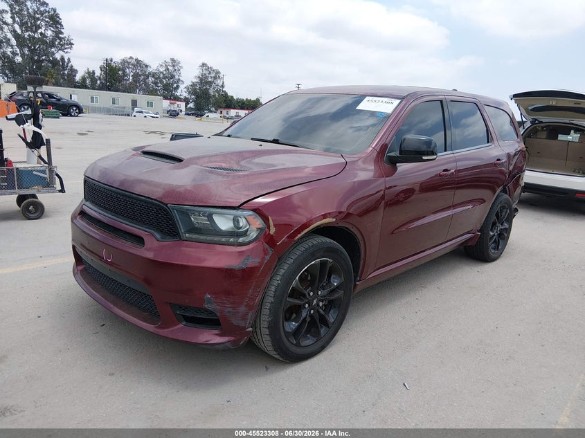 2020 Dodge Durango VIN 1C4SDHCT0LC186028 IAAI salvage auction — LEFT REAR, Wait Title, sold $125 on 2026-09-26 (photo 2)