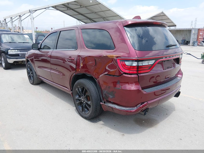 2020 Dodge Durango VIN 1C4SDHCT0LC186028 IAAI salvage auction — LEFT REAR, Wait Title, sold $125 on 2026-09-26 (photo 3)