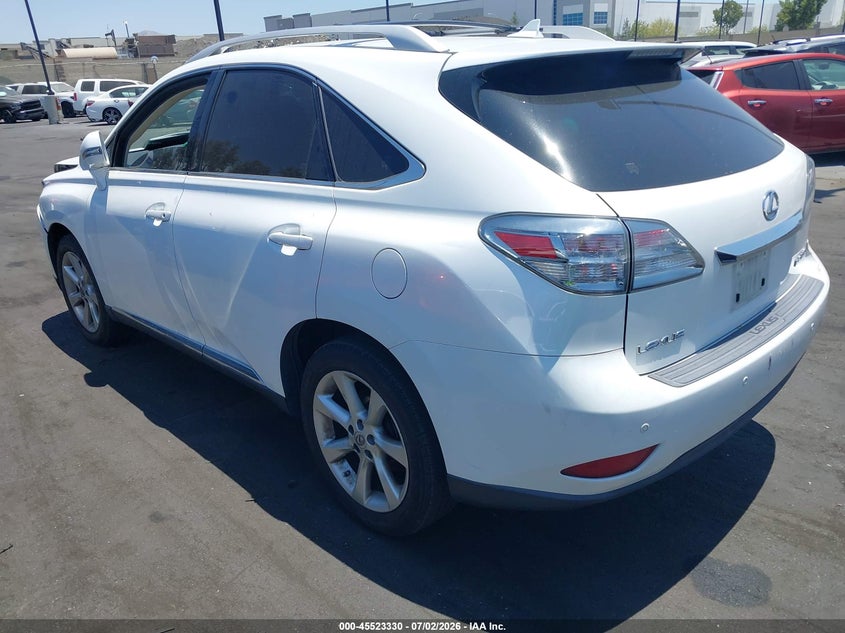 2010 Lexus Rx 350 VIN JTJZK1BA9A2409095 IAAI salvage auction — FRONT END, Salvage Certificate (California), sold $3,850 on 2026-07-17 (photo 3)