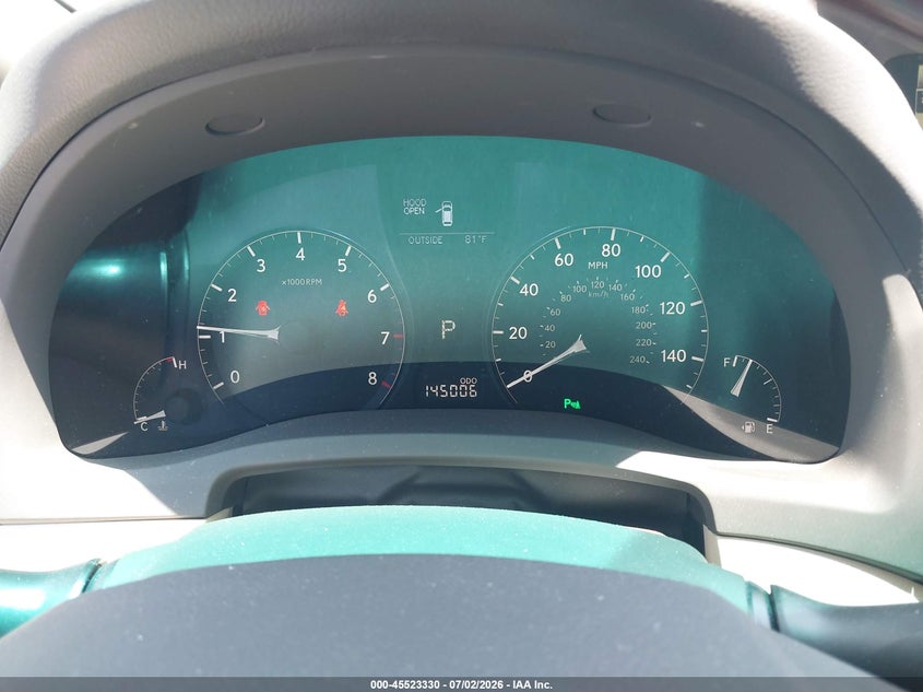 2010 Lexus Rx 350 VIN JTJZK1BA9A2409095 IAAI salvage auction — FRONT END, Salvage Certificate (California), sold $3,850 on 2026-07-17 (photo 7)
