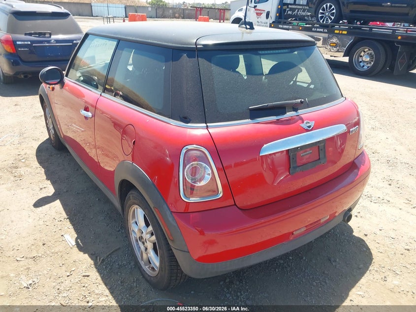 2012 Mini Cooper VIN WMWSU3C55CT263686 IAAI salvage auction — NORMAL WEAR, Clear - Dealer Only (California), sold $350 on 2026-07-24 (photo 3)