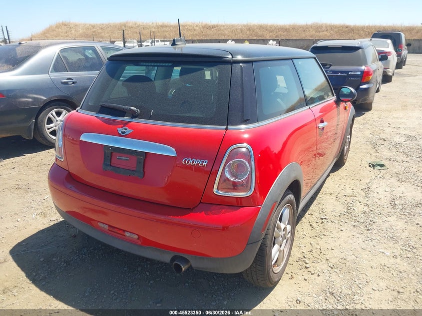 2012 Mini Cooper VIN WMWSU3C55CT263686 IAAI salvage auction — NORMAL WEAR, Clear - Dealer Only (California), sold $350 on 2026-07-24 (photo 4)