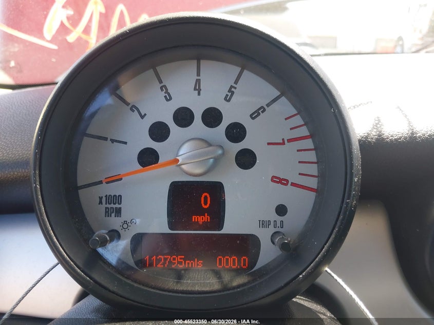 2012 Mini Cooper VIN WMWSU3C55CT263686 IAAI salvage auction — NORMAL WEAR, Clear - Dealer Only (California), sold $350 on 2026-07-24 (photo 7)