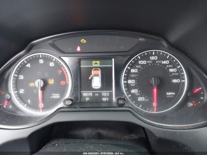 2012 Audi Q5 VIN WA1LFAFP0CA096758 IAAI salvage auction — NORMAL WEAR, Clear - Dealer Only (California), sold $400 on 2026-07-09 (photo 7)