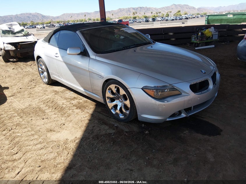 2005 BMW 6 series VIN WBAEK73465B326952 IAAI salvage auction — NORMAL WEAR, Clear-Dealer Only (Arizona), sold $750 on 2026-07-28 (photo 1)