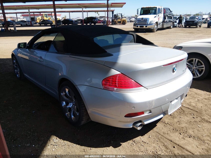 2005 BMW 6 series VIN WBAEK73465B326952 IAAI salvage auction — NORMAL WEAR, Clear-Dealer Only (Arizona), sold $750 on 2026-07-28 (photo 3)