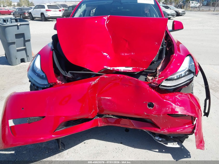 2021 Tesla Model y VIN 5YJYGDEE7MF219233 IAAI salvage auction — FRONT END, Salvage Title, sold $6,400 on 2026-07-30 (photo 6)