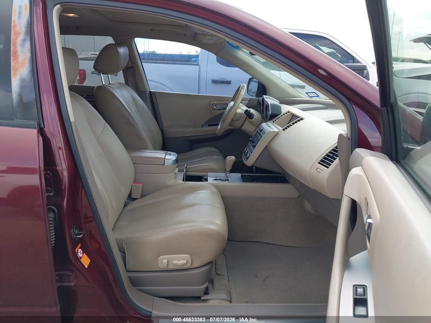 2006 Nissan Murano VIN JN8AZ08T46W413977 IAAI salvage auction — NORMAL WEAR, Original (Texas), sold $175 on 2026-07-09 (photo 5)