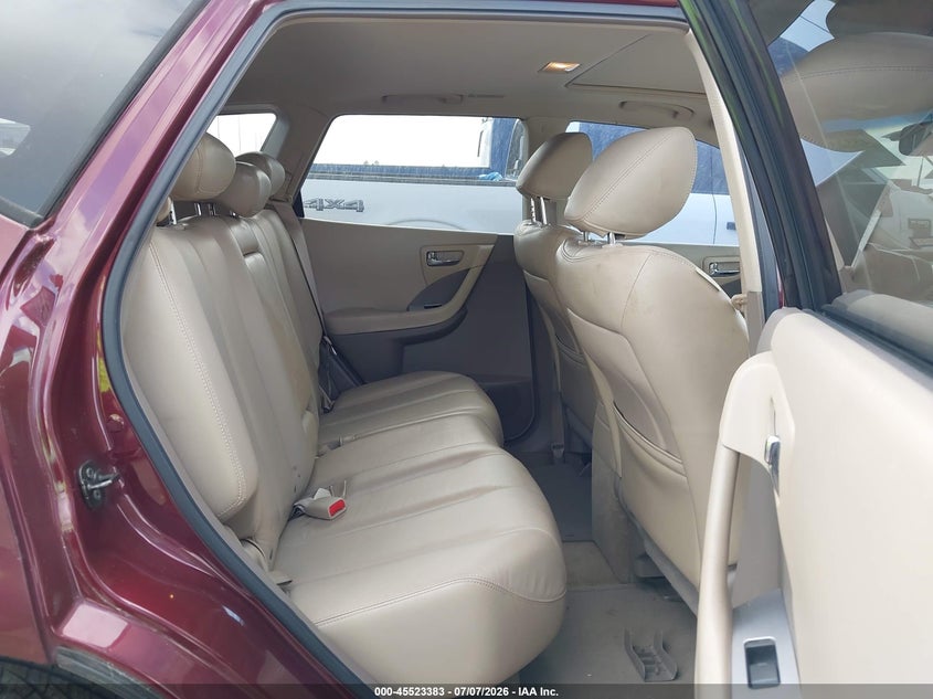 2006 Nissan Murano VIN JN8AZ08T46W413977 IAAI salvage auction — NORMAL WEAR, Original (Texas), sold $175 on 2026-07-09 (photo 8)