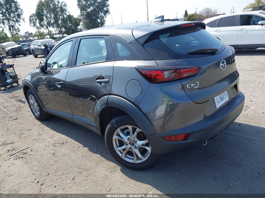 2021 Mazda Cx-3 VIN JM1DKFB79M1505124 IAAI salvage auction — REAR END, Salvage Certificate (California), sold $25 on 2026-07-29 (photo 3)