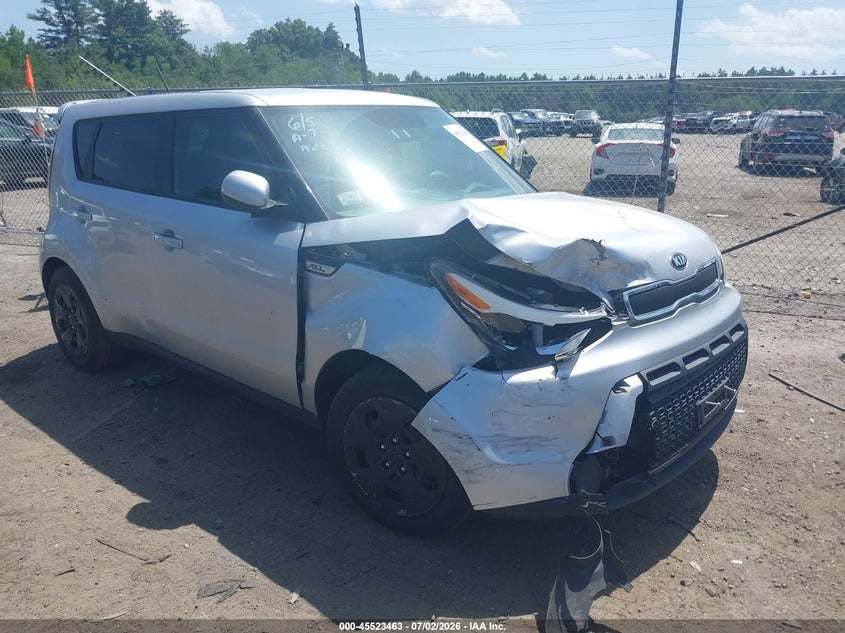 2015 Kia Soul VIN KNDJN2A29F7759134 IAAI salvage auction — RIGHT FRONT, Salvage Title, sold $400 on 2026-07-31 (photo 1)