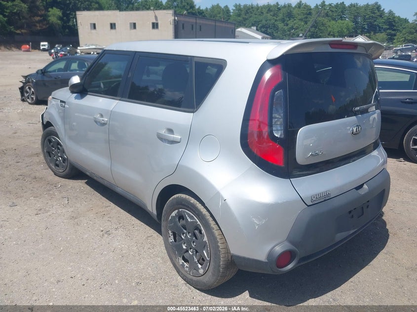 2015 Kia Soul VIN KNDJN2A29F7759134 IAAI salvage auction — RIGHT FRONT, Salvage Title, sold $400 on 2026-07-31 (photo 3)