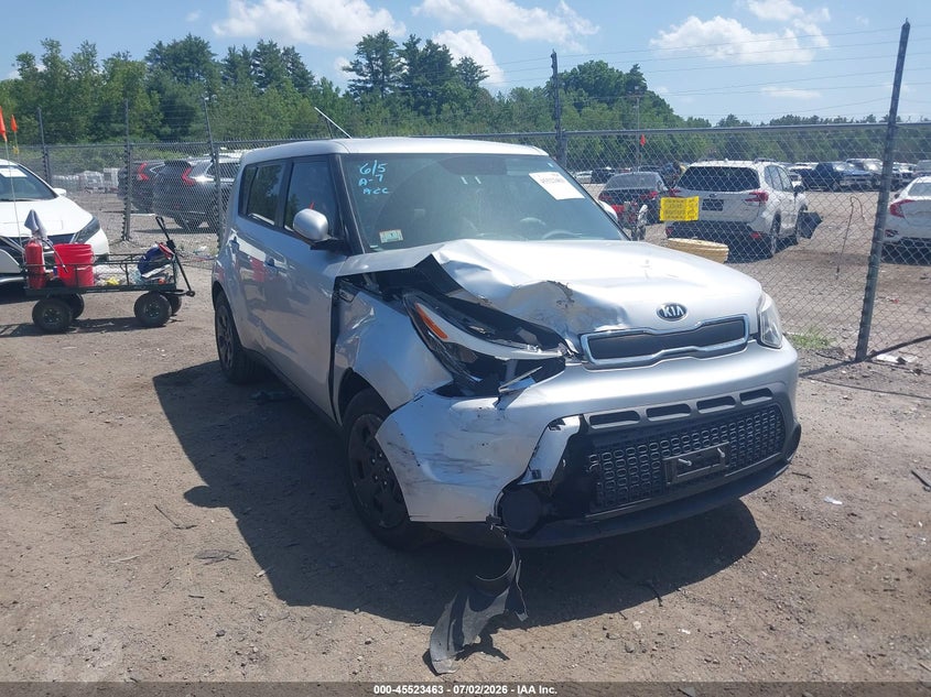 2015 Kia Soul VIN KNDJN2A29F7759134 IAAI salvage auction — RIGHT FRONT, Salvage Title, sold $400 on 2026-07-31 (photo 6)