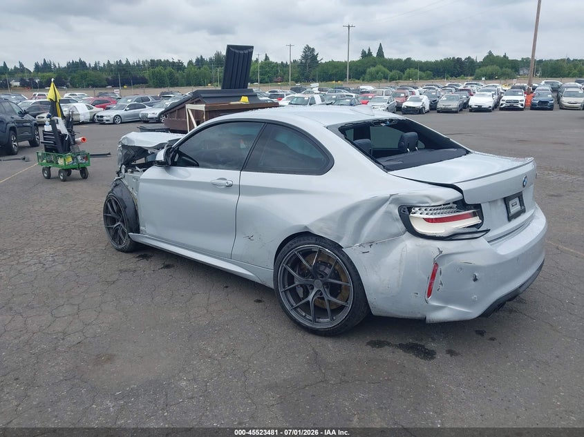 2020 BMW M2 VIN WBS2U7C07L7E75170 IAAI salvage auction — FRONT END, Salvage (Oregon), sold $10,500 on 2026-08-27 (photo 3)