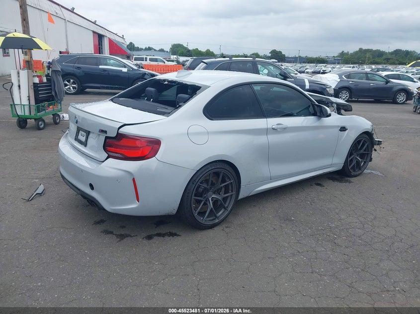 2020 BMW M2 VIN WBS2U7C07L7E75170 IAAI salvage auction — FRONT END, Salvage (Oregon), sold $10,500 on 2026-08-27 (photo 4)