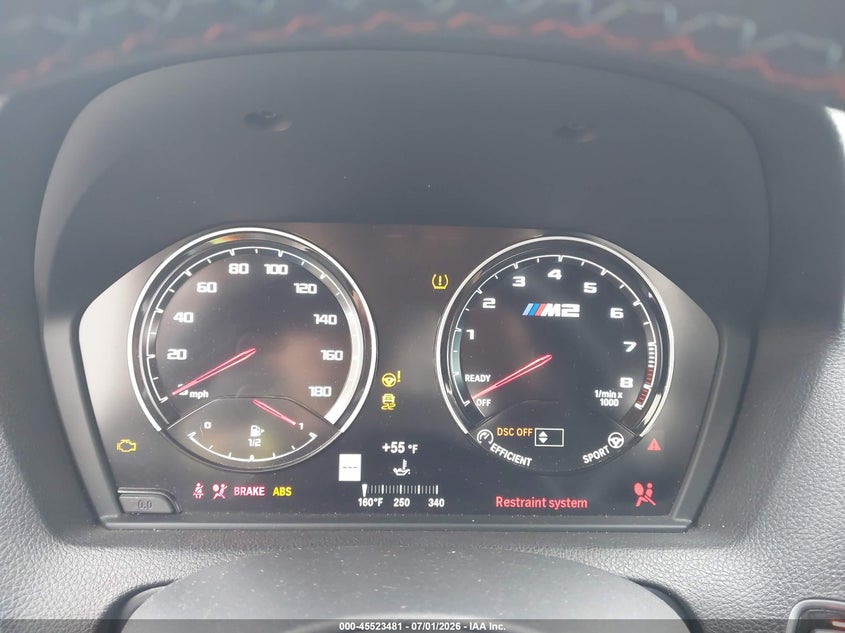 2020 BMW M2 VIN WBS2U7C07L7E75170 IAAI salvage auction — FRONT END, Salvage (Oregon), sold $10,500 on 2026-08-27 (photo 7)