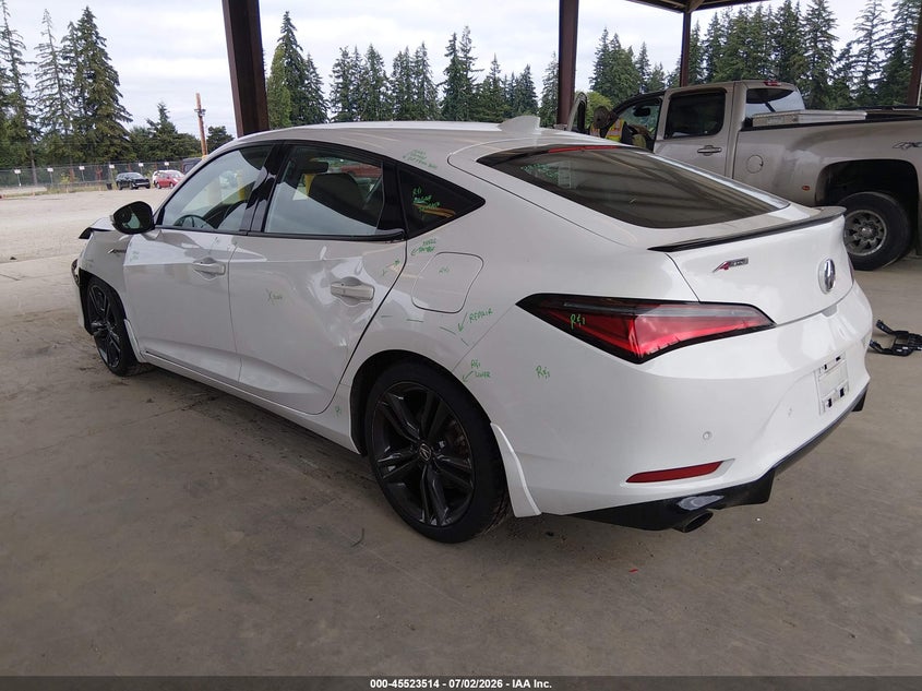 2024 Acura Integra VIN 19UDE4G78RA001421 IAAI salvage auction — LEFT FRONT, Bill Of Sale (Washington), sold $10,200 on 2026-07-29 (photo 3)